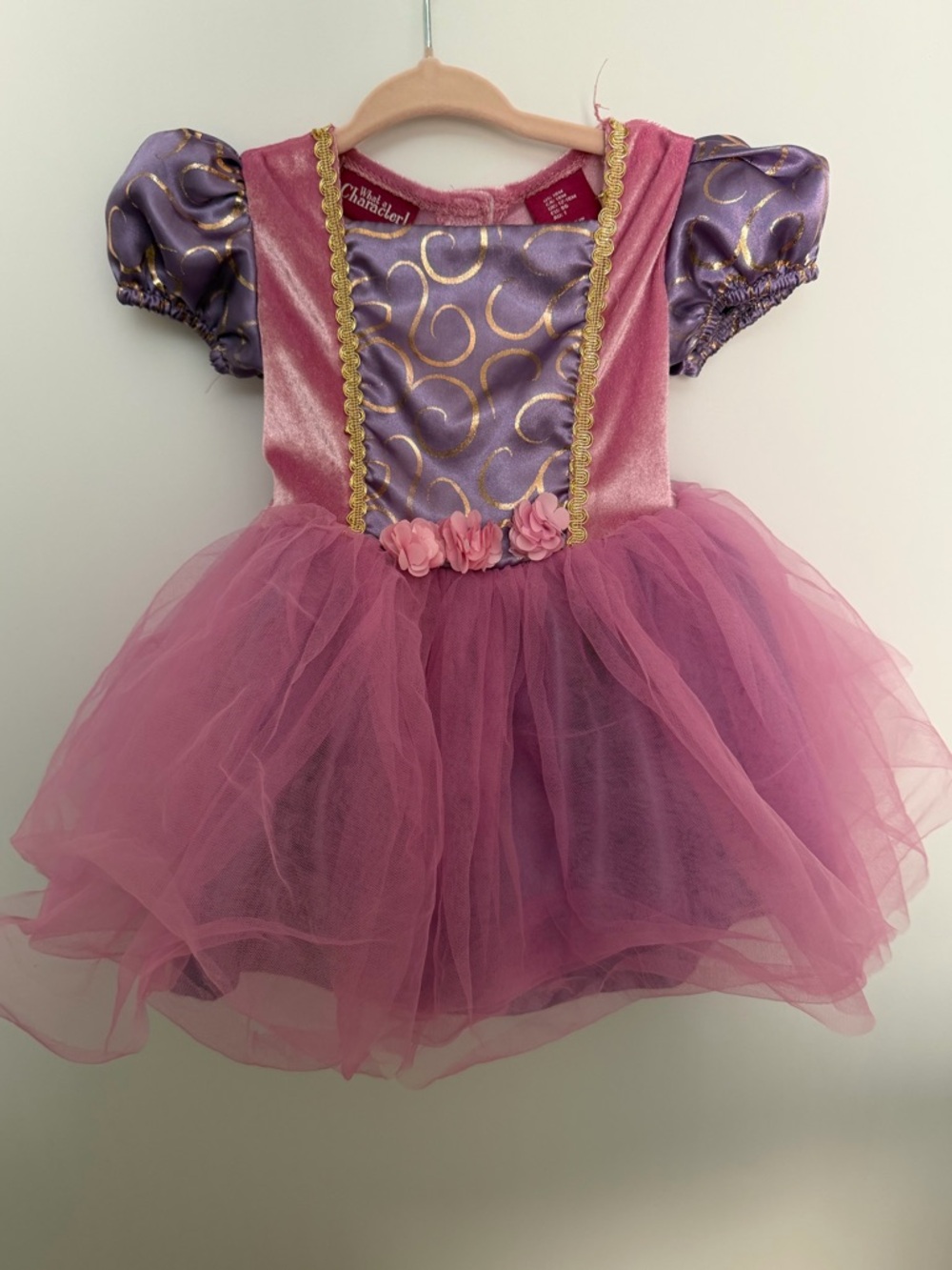 Rapunzel Costum Girls Purple & Pink Princess Dress with Headband size 18M - Picture 2 of 8
